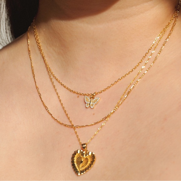 Butterfly Pendant Necklace - Picture 4 of 5